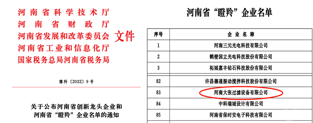 跑得“快” 跳得“高”！大張公司成功入庫(kù)河南省“瞪羚企業(yè)”名單(圖1)